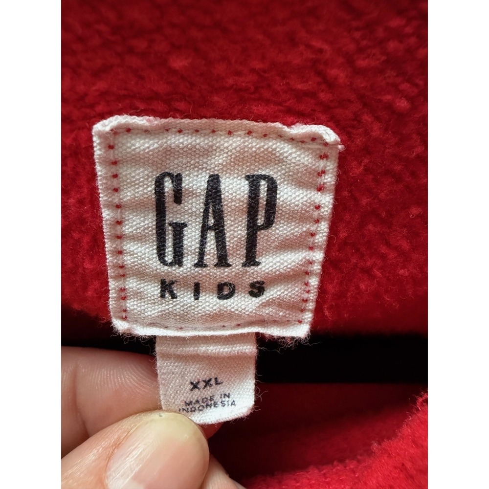 GAP Kids Red Hooded Sweatshirt‎ Size XXL - Picture 3 of 7